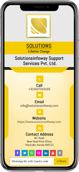 bizclouds.in image layout of digital business card